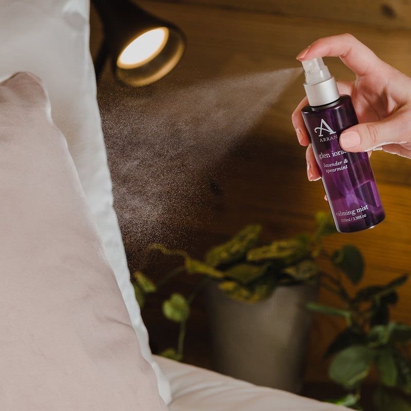 بخاخ معطر ومهدئ للوسائد والمفارش برائحة اللافندر والنعناع
