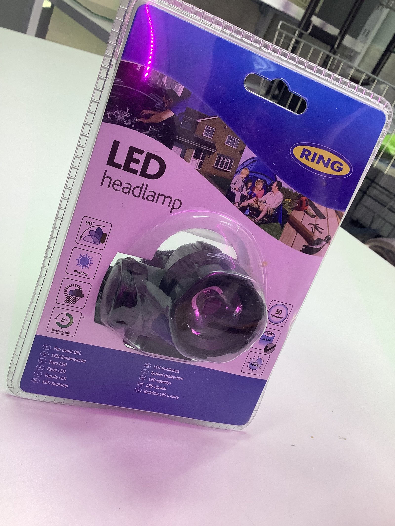 مصباح رأس LED قابل للتعديل